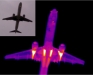 termogram samolotu wykonany kamera termowizyjną